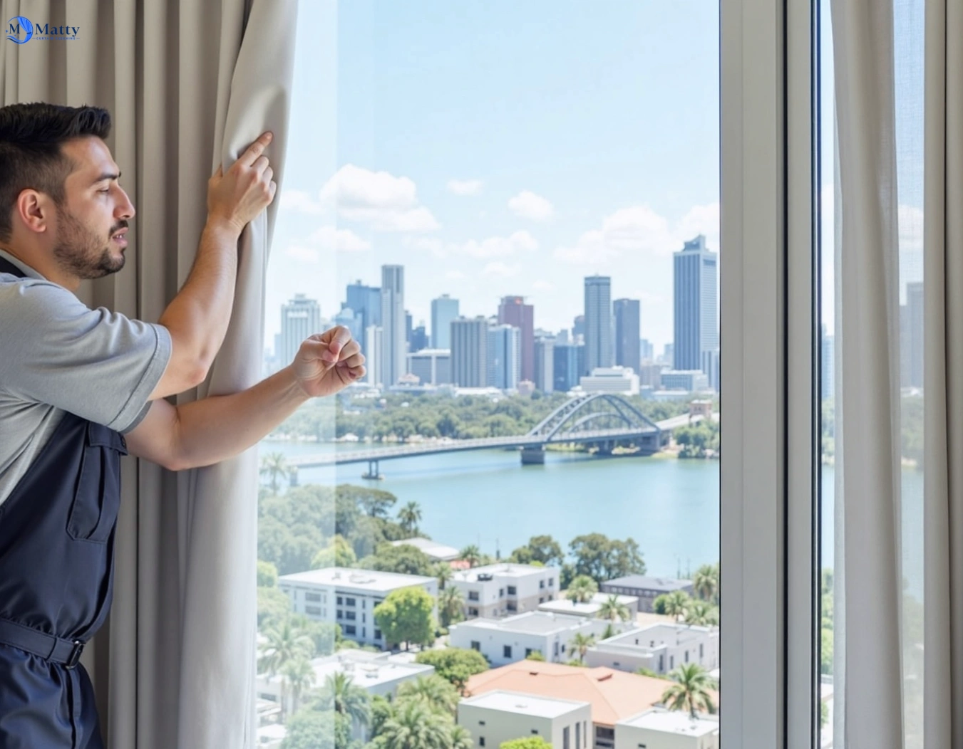 Professional curtain steam cleaning service hoddles-creek-vic QLD by Matty Curtain Cleaning